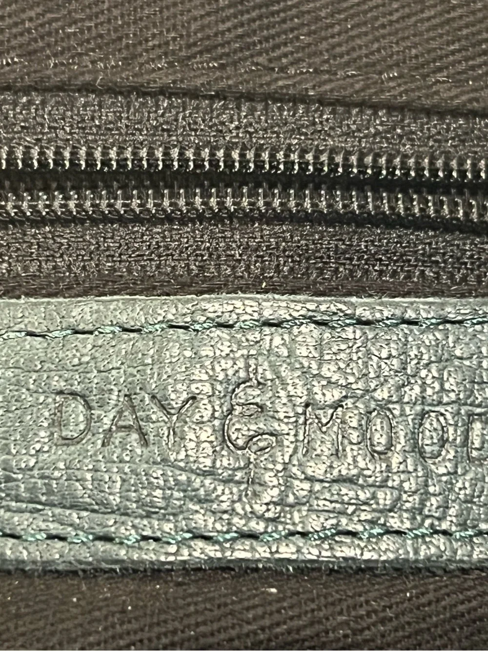 Day And Mood Purse.& Satchel  Dark Teal Leather